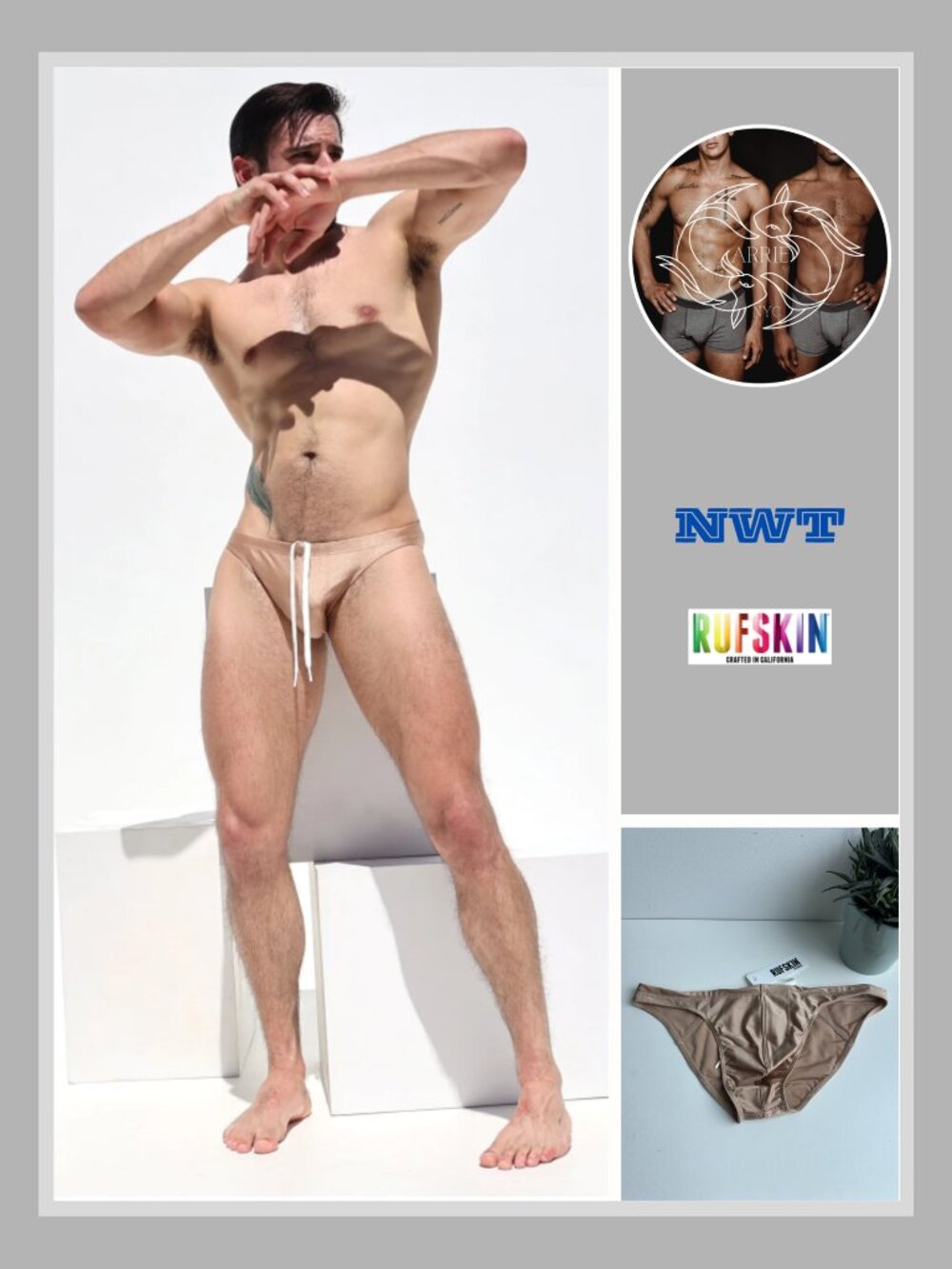 Rufskin - Faustin Swim Brief - Sepia Brown (M)
